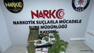 Kayseri Ertuğrul Gazi Mahallesinde 8 kilogram kubar esrar ele geçirildi