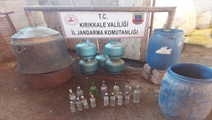 Kırıkkale'de ormanda Hint keneviri yetiştiren ve ahırda sahte içki üreten zanlı yakalandı