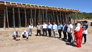 Kızılcahamam'da ragbi ve beyzbol sahasının temel atma töreni yapıldı