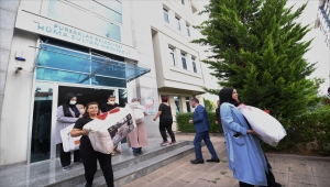 Manavgat'taki yangında çeyizleri yanan Gamze'nin yeni eşyaları Pursaklar'dan yola çıktı