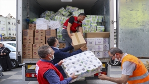 Milas'taki orman yangınlarında zarar görenlere yardım malzemesi gönderildi 