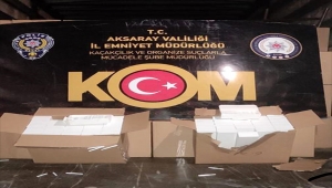 Aksaray'da 9 milyon makaron ele geçirildi