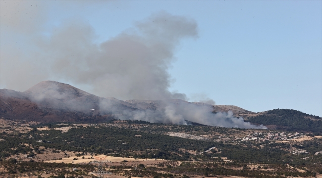 Ankara Çubuk'ta çıkan orman yangınına müdahale ediliyor