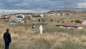 Ankara'da boş arazide erkek cesedi bulundu