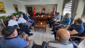 Beypazarı Muhtarlar Derneği ile Ziraat Odası Başkanından İlçe Emniyet Müdürü Demirci'ye ziyaret 