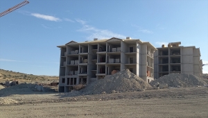 Beypazarı'ndaki TOKİ konutlarının inşası sürüyor