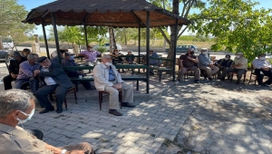 Güdül Kaymakamı İncesu ve Belediye Başkanı Yalçın'dan köy ziyareti 