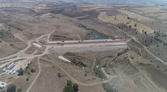 Kayseri Pınarbaşı Karamanlı Barajı'nda çalışmalar devam ediyor