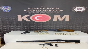Kırıkkale'de ruhsatsız tabanca ve av tüfeği ele geçirildi