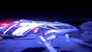 Konya'da kız istemeye gidenleri taşıyan minibüsün devrilmesi sonucu 15 kişi yaralandı