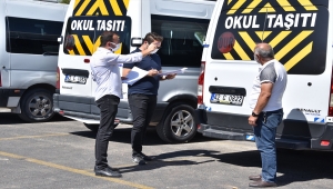 Konya'da okul servislerine denetim