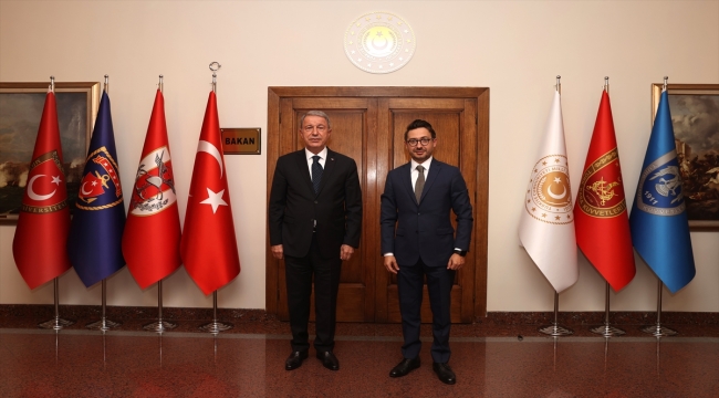 Milli Savunma Bakanı Akar, AA Genel Müdürü Karagöz'ü kabul etti