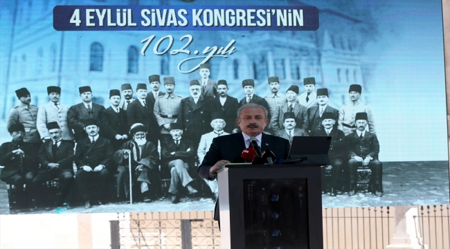 TBMM Başkanı Şentop, Sivas Kongresi'nin 102. yıl dönümü etkinliklerinde konuştu: (1)