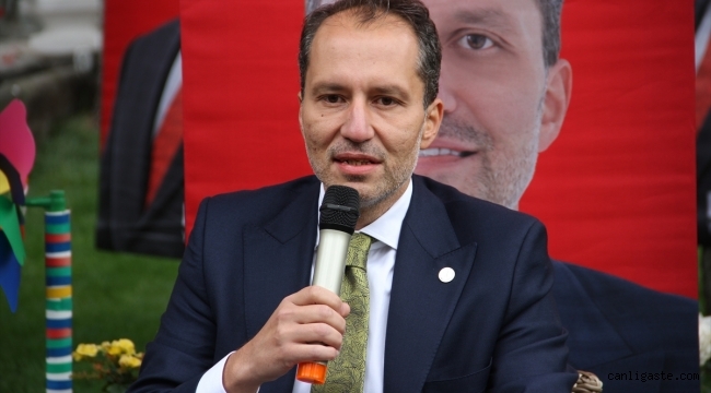 Yeniden Refah Partisi Genel Başkanı Erbakan, Kayseri'de gündemi değerlendirdi