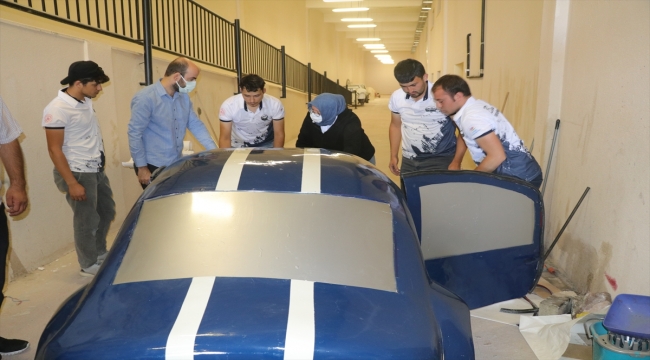 Yozgat Bozok Üniversitesi öğrencileri sürücüsüz elektrikli prototip araç tasarladı