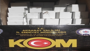 Aksaray'da 2 milyon filtreli sigara kağıdı ele geçirildi