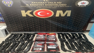 Aksaray'da ruhsatsız silah operasyonunda 4 zanlı yakalandı