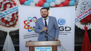 Beyşehir'de "AGD Kitap Kahve" açıldı 