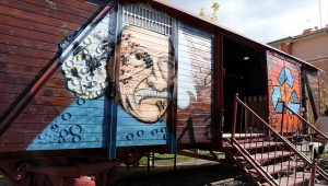 Çankırı'da atıl vagon sanat atölyesine dönüştürüldü