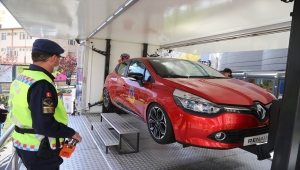 "Jandarma Mobil Trafik Eğitim Tırı" Nevşehir'de