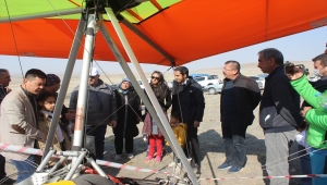 Karapınar'da yamaç paraşütü pisti açıldı