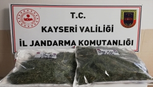 Kayseri'de 4 kilo 200 gram esrar ele geçirildi