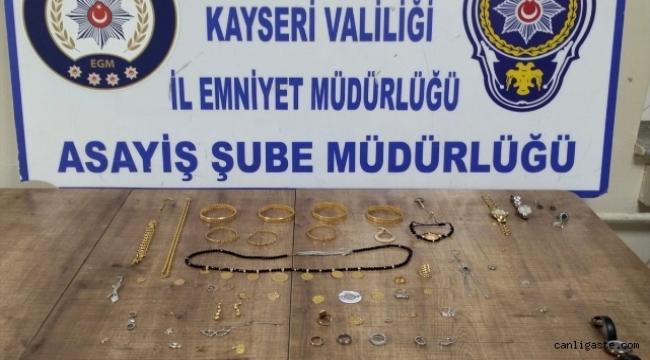 Kayseri'de hırsızlık zanlısı 6 şüpheli uygulama noktasında yakalandı