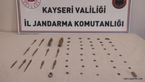 Kayseri'de Roma ve Bizans dönemine ait tarihi eserler ele geçirildi