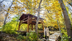 Kayseri'de sonbahar renkleri Gesi Bağları ve Koramaz Vadisi'ne ayrı güzellik kattı