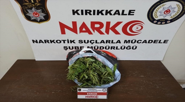 Kırıkkale'de 1,4 kilogram esrar ele geçirildi
