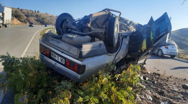 Kırıkkale'de devrilen otomobilin sürücü öldü