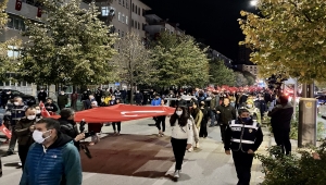 Kırşehir'de Cumhuriyet Bayramı dolayısıyla fener alayı düzenlendi