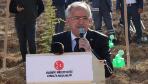 MHP Genel Başkan Yardımcısı Kalaycı, Konya'da fidan dikme programında konuştu: