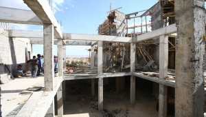 Nevşehir'de cami inşaatındaki göçükte bir işçi yaralandı