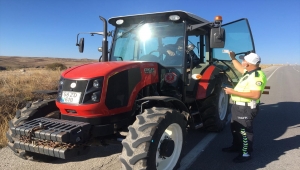 Sivas'ın Zara ilçesinde traktör denetimi yapıldı