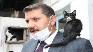Sivas Valisi Salih Ayhan'dan hayvanseverlere ziyaret