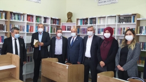 Sorgun'da Şehit Mücahit Erbaş Anadolu İmam Hatip Lisesinde kütüphane açıldı