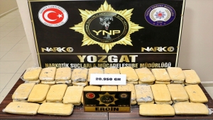 Yozgat'ta 20 kilo 950 gram eroin ele geçirildi