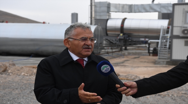 Başkan Büyükkılıç, yeni asfalt plenti inşaatında incelemelerde bulundu