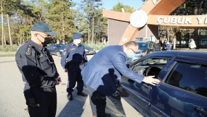 Çubuk'ta emniyet kemeri uygulaması yapıldı