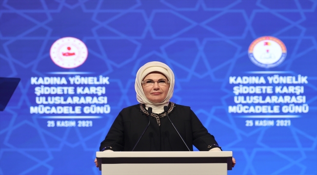 Emine Erdoğan, "Kadına Yönelik Şiddete Karşı Uluslararası Mücadele Günü Paneli"nde konuştu: