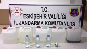 Eskişehir'de sahte içki operasyonunda bir şüpheli yakalandı
