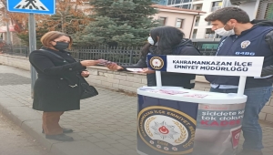 Kahramanankazan'da kadına yönelik şiddete karşı bilinçlendirme çalışması