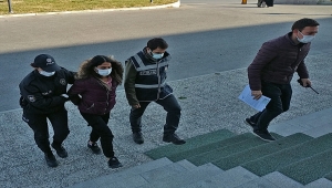 Karaman'da tartıştığı kişiyi silahla yaralayan kadın, adliyeye sevk edildi