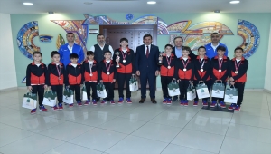 Karatay Belediye Başkanı Hasan Kılcı, cimnastikçi sporcuları ağırladı