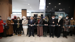 KAYMEK'in dekoratif ahşap süsleme sergisi açıldı