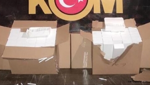 Kayseri'de bir kamyonda 3 milyon 500 bin boş makaron ele yakalandı