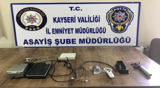 Kayseri'de işitme cihazları satılan yeri soyan şüpheli yakalandı