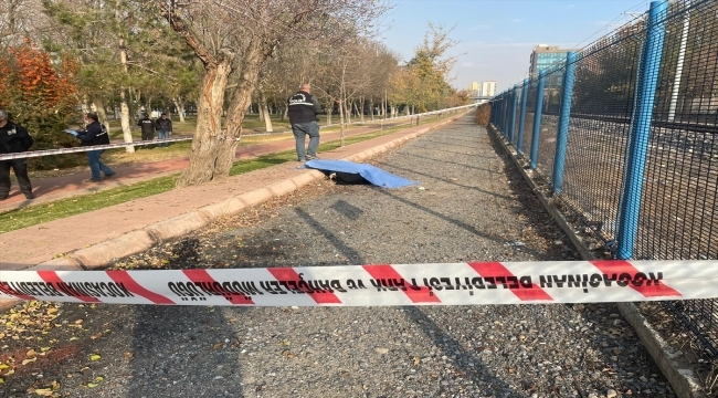 Kayseri Mevlana Mahallesi'nde parkta erkek cesedi bulundu