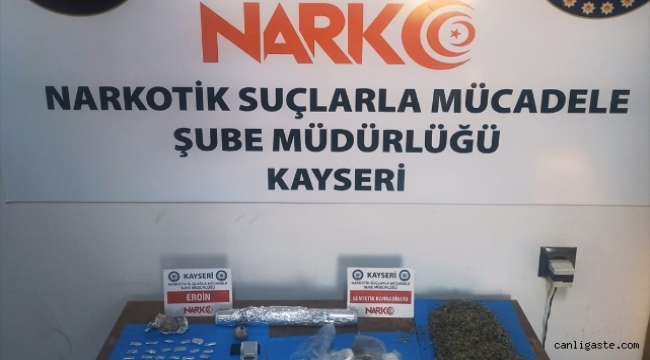 Kayseri'de uyuşturucu operasyonunda 4 kişi yakalandı